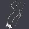 2 Pcs Engraved His Crazy Her Weirdo Jigsaw Puzzle Pendant Necklace Stainless Steel Couple Jewelry Gifts