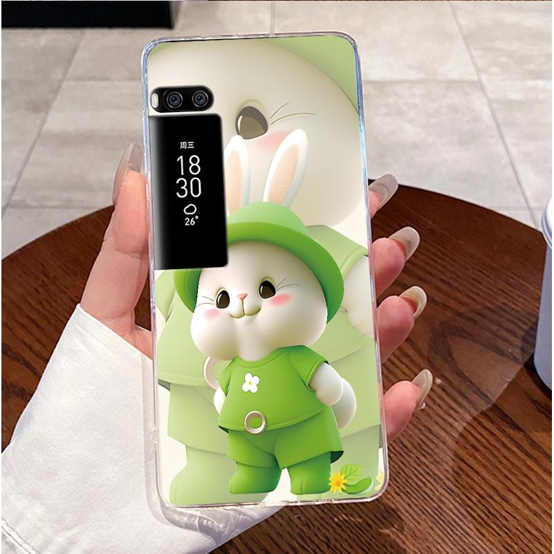 For Meizu Pro 7 Case Clear Luxury Cute Love Rabbit Funny Cool TPU Soft Silicone Phone Case For Meizu Pro 7 Plus Pro7 Back Cover