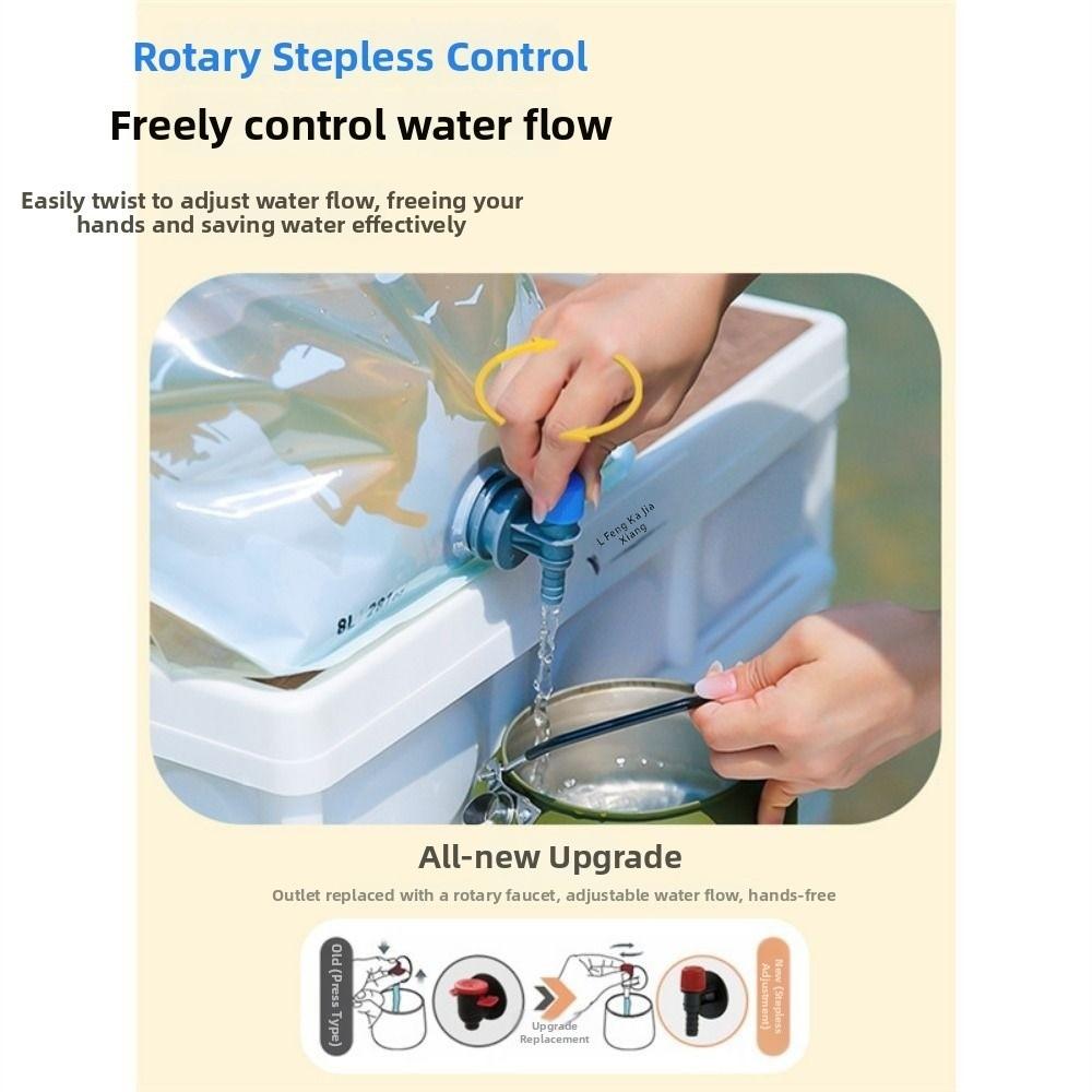 with Faucet Water Container Transparent Khaki Folding Water Storage High Quality Water Pouch Trip