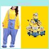 Entzückender Fleece Minion Familien-Einteiler Schlafanzug Weiche Gemütliche Hauskleidung Für Alle Altersgruppen