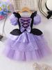 Girls' Purple Lolita Summer Princess Dress for Halloween