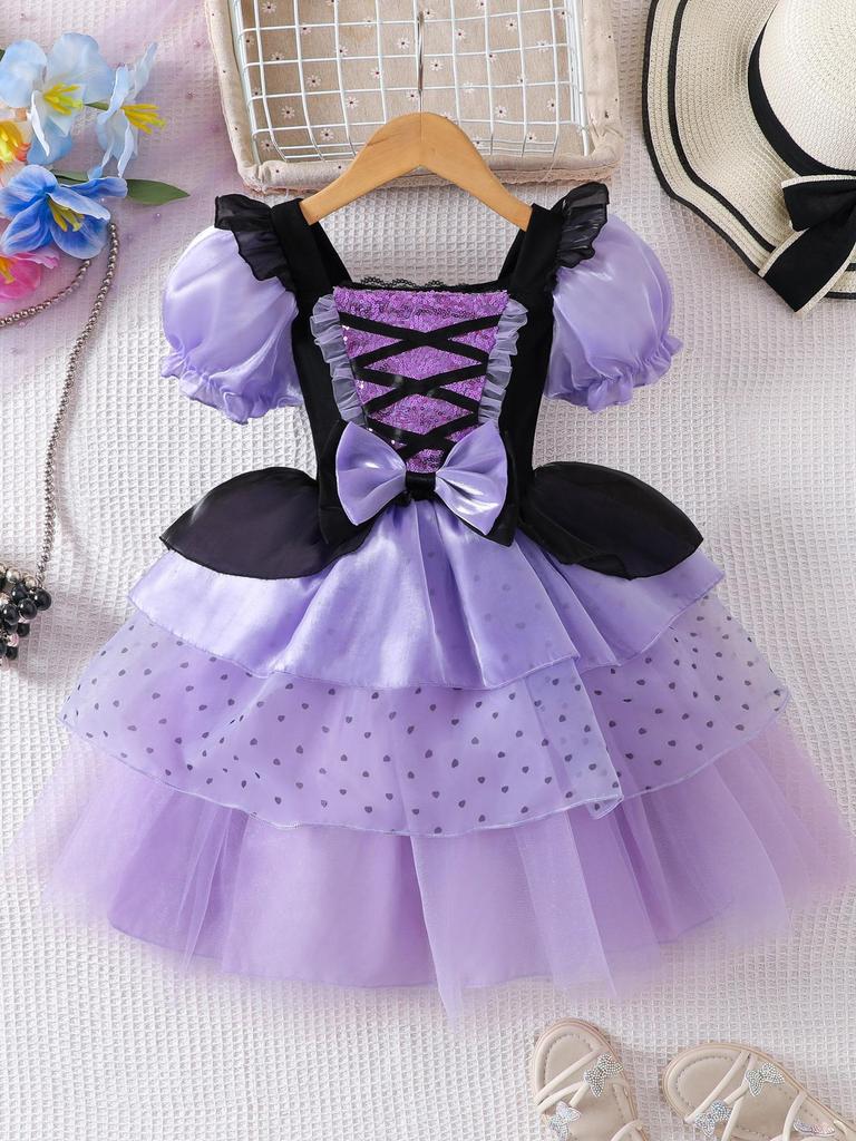 Girls' Purple Lolita Summer Princess Dress for Halloween
