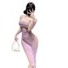 Sex underwear sexy bud cheongsam set pure desire temptation purple lace dress qqny uniform