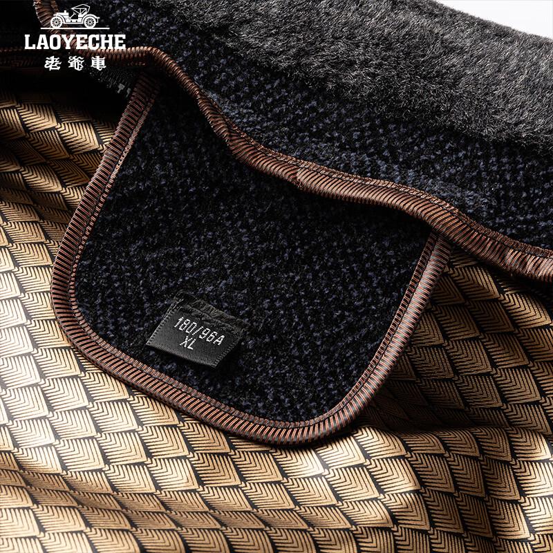 Men's Mid-Length Wool Blend Winter Coat with Detachable Fur Collar