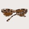 Retro Kattesolbriller Dame Merke Designer Vintage Liten Innfatning Damer Klassisk Leopard Utendørs Solbriller Oculos De Sol