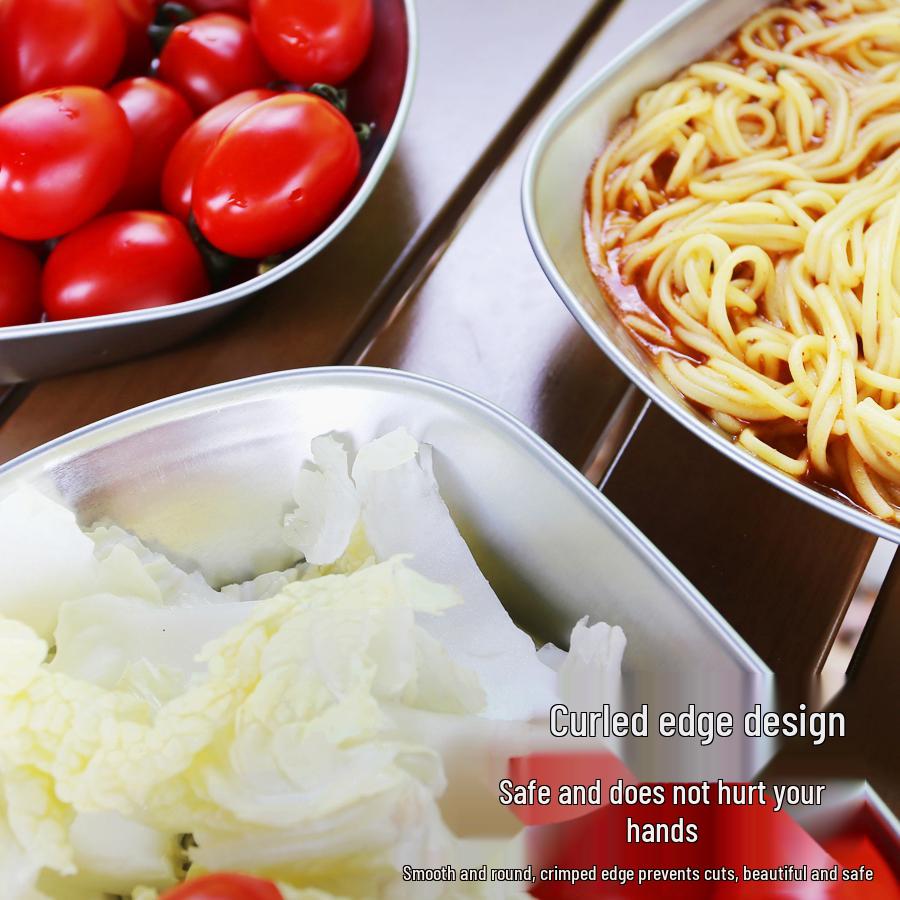 Retro European-Style Tin Camping Plate - Portable BBQ & Picnic Tableware