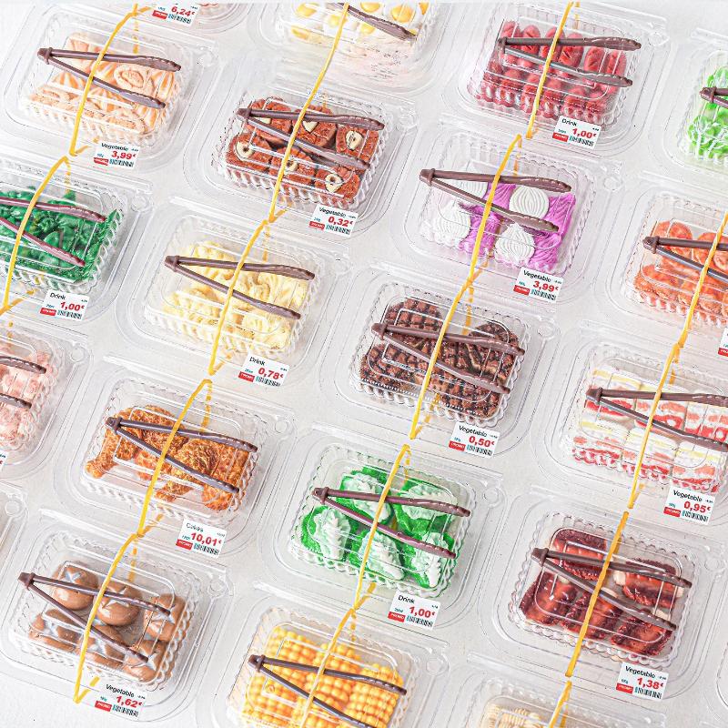 1/3 Boxs Miniature Simulation Delicious Barbecue Ingredients Food Toys Creative Models For Doll House Accessories