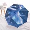 1pc Ice Princess in Winter Wonderland Umbrella with Plastic Handle,Suitable for All Seasons Home Travel Outdoor UmbrellaDD068