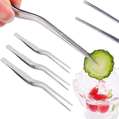 1PCS Stainless Steel Food Tweezer Clip