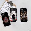 CJ70 Japan Samurai Soft Shell Phone Case for iPhone 16 15 14 13 12 Pro Max Plus Mini