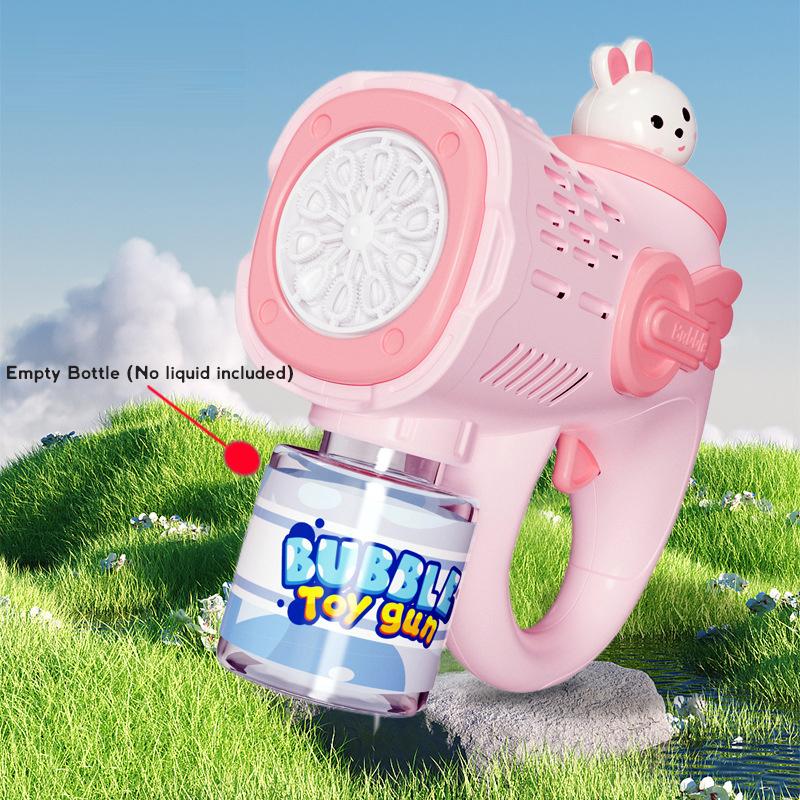 Automatic Bubble Machine for Children Bubble Gun Rocket Launcher for Toddler Bubble Blower for Kids Soap Bubble Maker Summer Toy