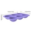 Semi Sphere Silicone Mold 6 Holes Half Sphere Baking Mold for Chocolate Fondant Ice Cube Cake Decoration Purple