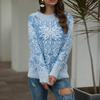 Women Christmas Sweater Long Sleeve  Christmas Tree Knitting Sweater Tops