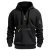 Men's Outdoor Hoodie - Full Zipper Design, Long Sleeve Hoodie, Suitable for Hiking, Camping, Daily Winter Wear - Machine Washable Cold Jacket