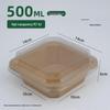 Octagonal Kraft Paper Disposable Takeout Boxes