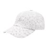 Embroidered Flower Baseball Cap Breathable Mesh Peaked Hat Fashion Visors Cap  Girls