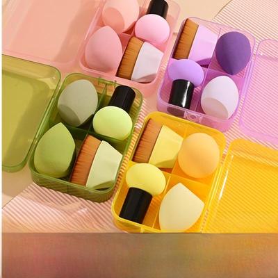 Magic Foundation Brush & Beauty Egg Set - Soft Makeup Tool Kit