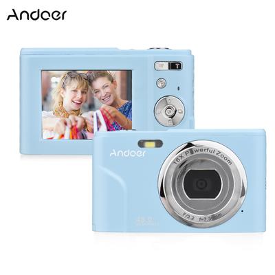 Andoer Φορητή ψηφιακή φωτογραφική μηχανή 48MP 1080P Οθόνη IPS 2,4 ιντσών με ζουμ 16X Auto Focus Self-Timer Πρόσοψη