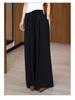 Women's Retro Drapey Wide-Leg Pants: Slimming, Elegant Straight-Leg Trousers for Spring/Summer 2025