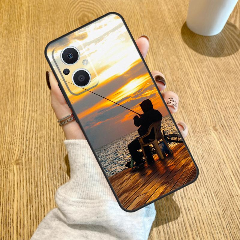 Fishing Rod Funda For OPPO Reno 13 F 14F 12F 11F 8T 7 8 Lite 10 11 12 14 OPPO Find X5 X6 X8 X9 Pro Case
