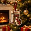 Christmas Money Holder for Cash Stocking Shaped Gift Ornament, Acrylic Hanging Festive Home Holiday Accessory Decor, Xmas Tree Tree, Party Supplies
