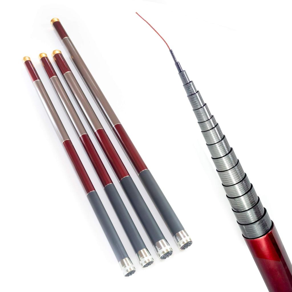 Orrudo rybářské vybavení Noveldo Super Long s úložným vakem Celková délka 9m 76cm dlouhý prodloužený prut Mountain Stream Fishing Bezdrátová anténa teleskopická tyč