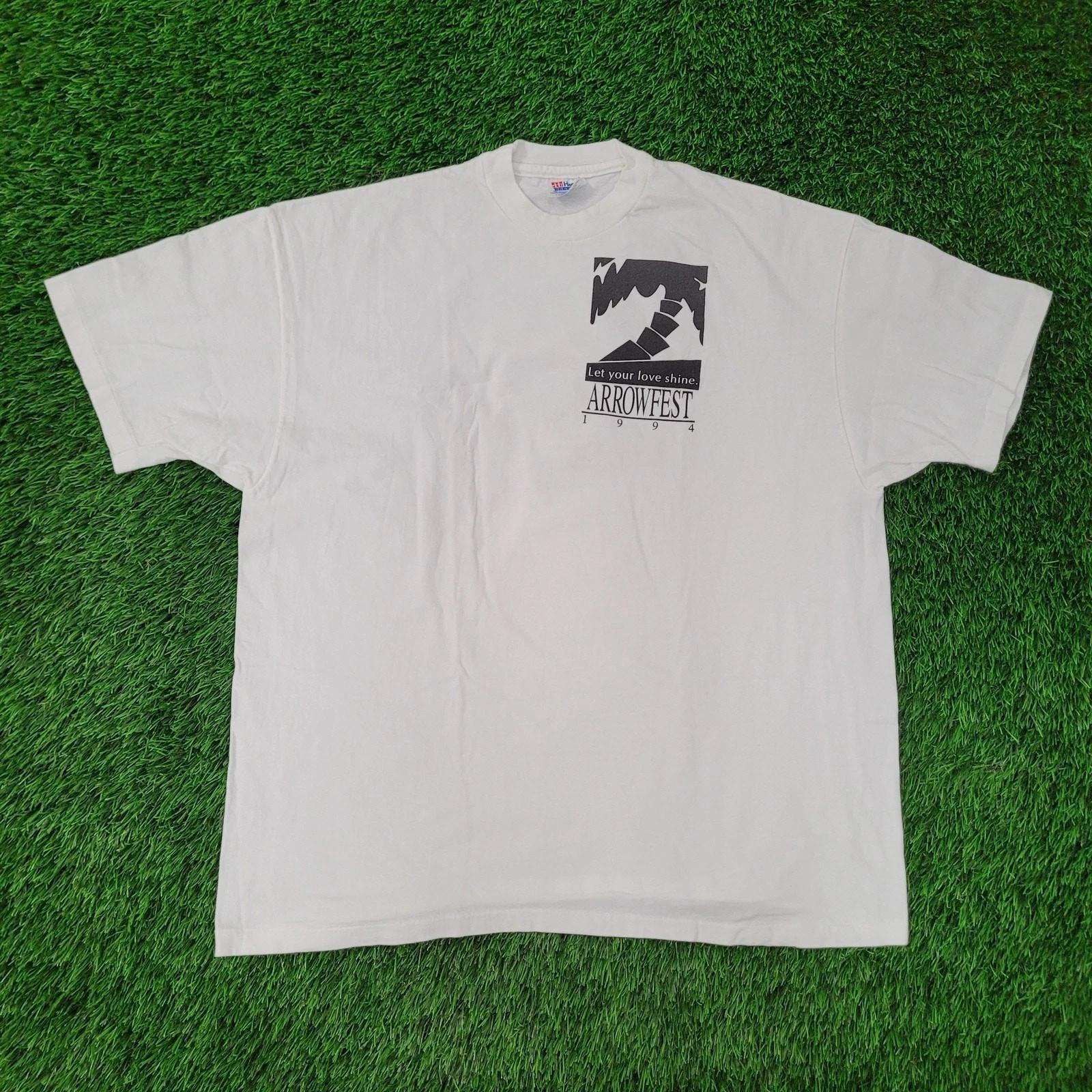 Vintage 1991 Arrowfest Shirt XL/2XL 25x29 White XL