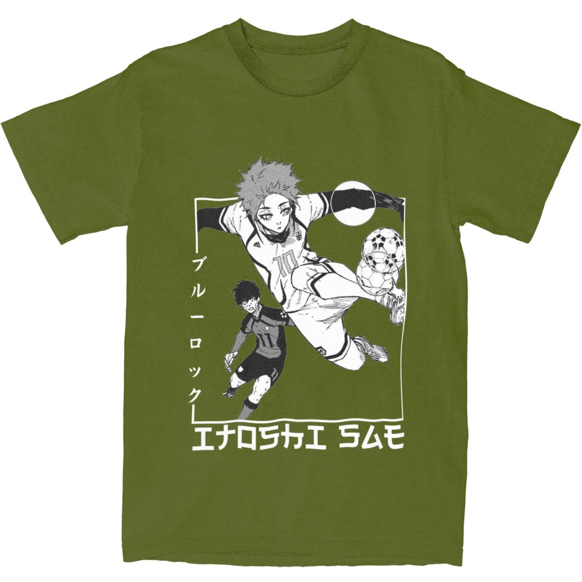 

Men s T Shirt Itoshi Sae Blue Lock In Japanese T Shirts Hip Hop Anime Summer Tee Shirt Vintage Pattern 100% Cotton Clothes Gift 4XL