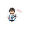 New  Single 4.5CM Soccers Athletics Sportsman Star Building Blocks Cartoon Mini Action Figures Toys For Kids Christmas Gifts