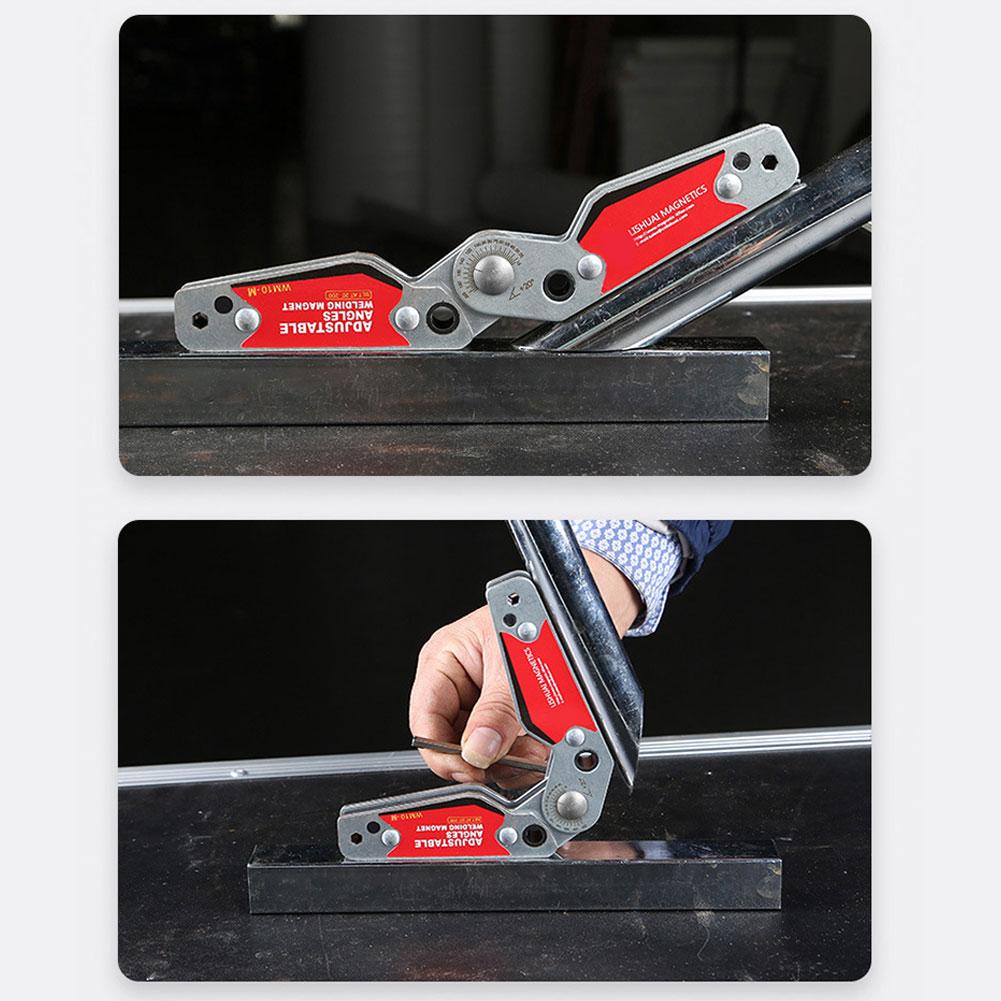 Adjustable Multi-Angle Welding Magnet Clamp Tool Strong NdFeB Magnet Magnetic Welding Clamp 20-200 Degree For Welding Fabri T7T8
