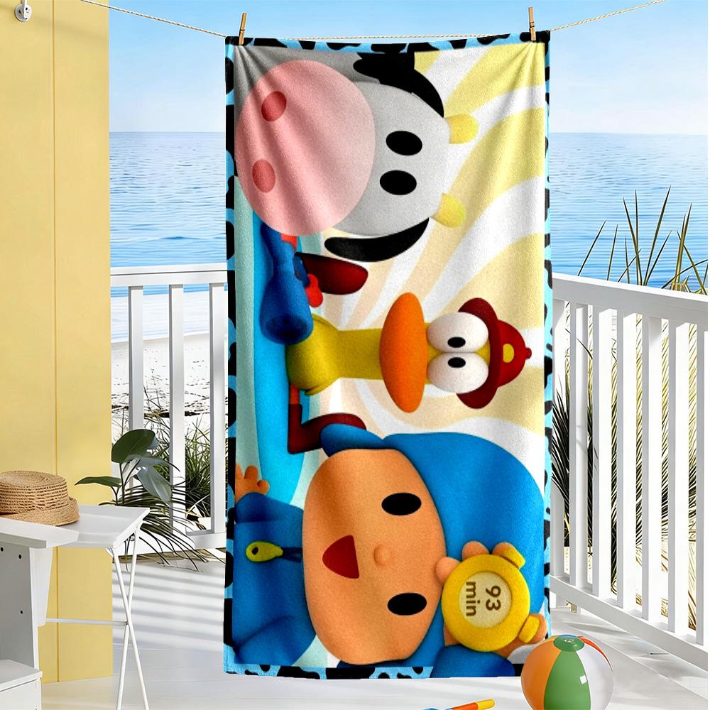 Pocoyo Beach Towel High Absorbency & Quick-Dry Comfortable Lightweight Portable for Swimming,Beach,Camping, Travel, Beach Accessories,Gym