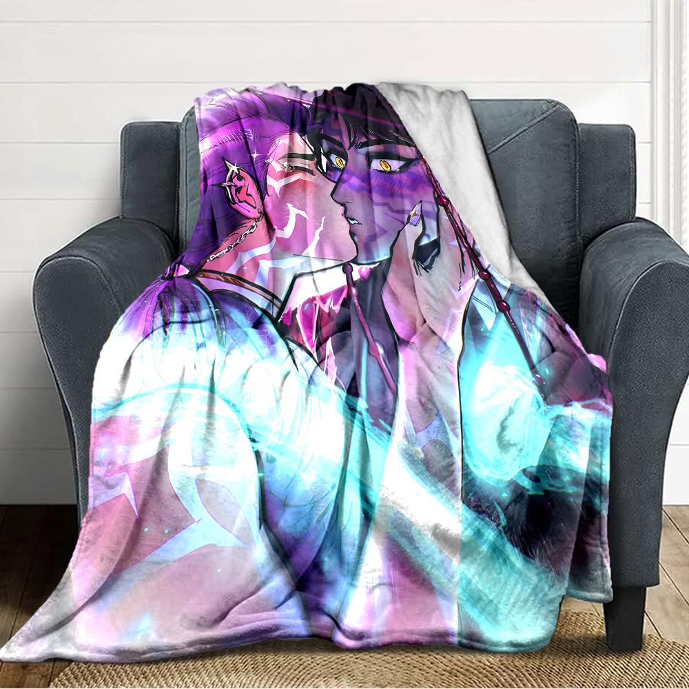 1pc KPop Demon Hunters RUMI8 Blanket, Gift, for Men and Women, Soft Blanket, Good for Sofa Bed Couch Travel, Lightweight Flannel Blanket