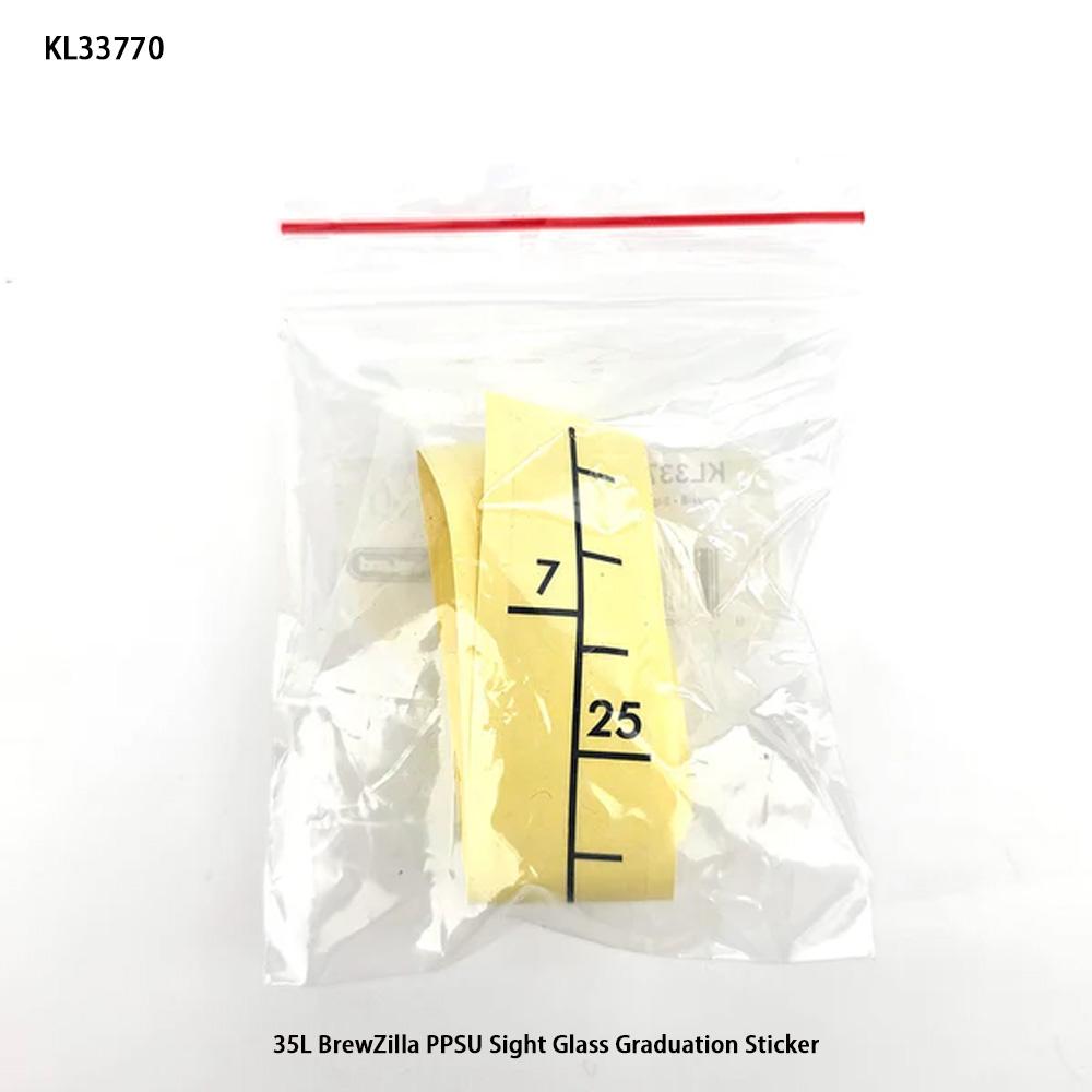 

kegland Наклейка-индикатор уровня воды Прозрачная наклейка для бака 35/65/100 л пивные аксессуары домашнее пивоварение