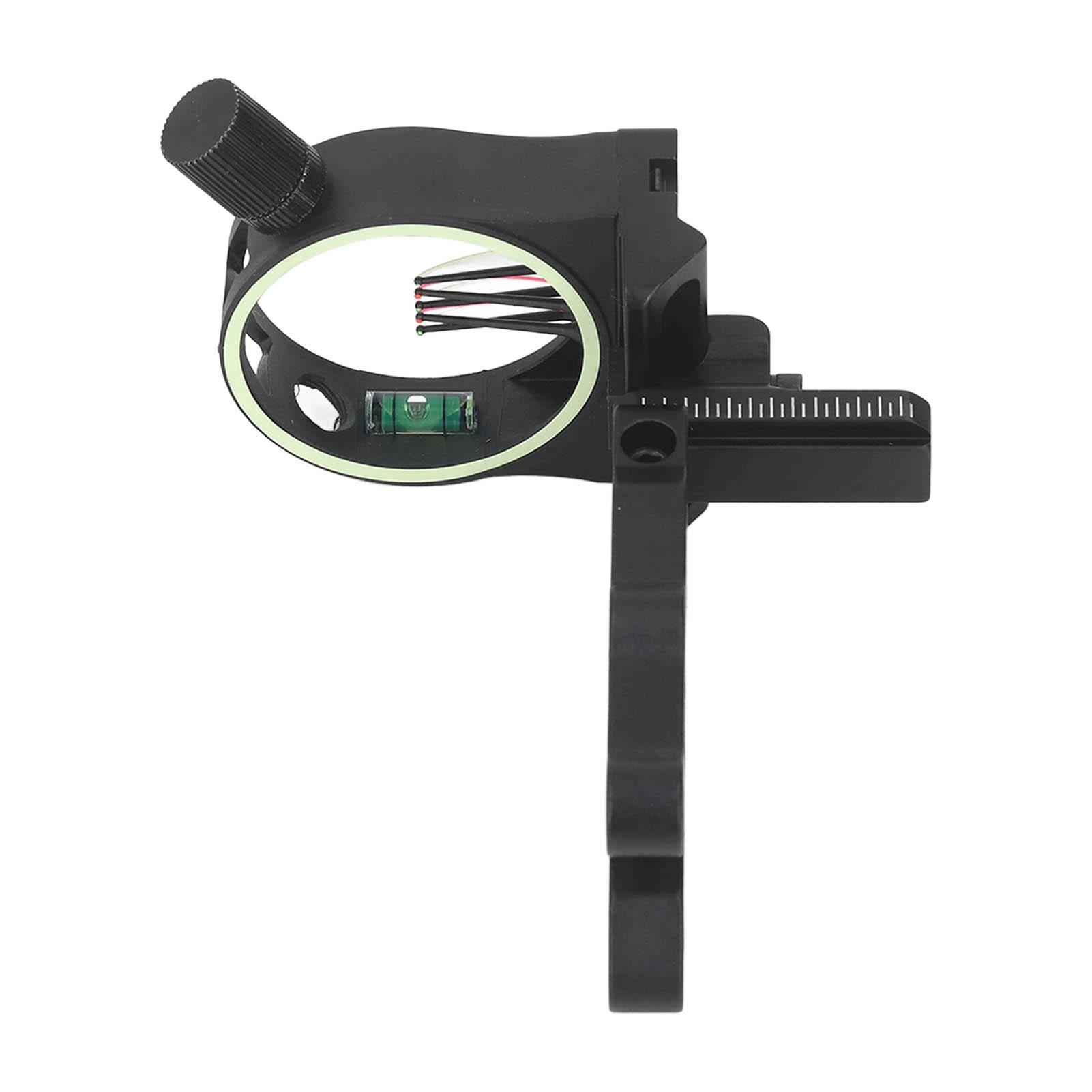 

Приціл для блочного лука з рівнем, підсвічуванням прицілу, 5 пінів, двосторонньо регульований, аксесуари для стрільби з лука для вулиці