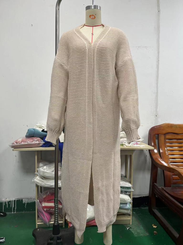 2025 Women's Solid Color Knit Cardigan - Warm Autumn/Winter Sweater
