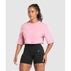 Gymshark Gslc Washed Graphic Crop Top Sunset Pink B4b3c Kcsz