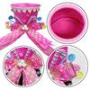 Foldable Pink Candy Cane Tree Topper Hat