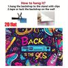 2D Plane, 1 Piece of Retro 90s Party Backdrop Banner, Suitable for Photo Booths and Nostalgic Events, Disco Party Decoration