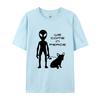 We Come In Peace Alien French Bulldog Tshirt Funny Fitted Puppy Lovers T Shirts Men Anime Printed Vintage Tee Tops Cotton