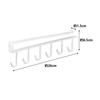 Yamazaki Tower Under-Cabinet Kitchen Tool Hook, White, Approx. W1.5 x D26 x H6.5cm, Model 7117