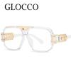 Fashion Reading Glasses Men 2025 Vintage Luxury Brand Designer Oversized Eyewear UV400 Anti Blue Light Transparent Glasses +2.75