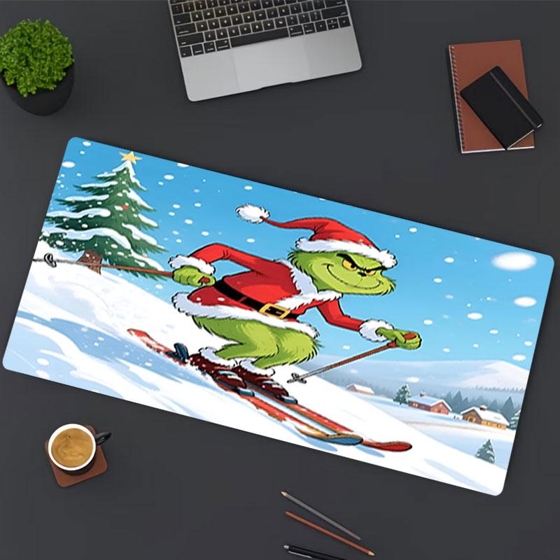 The Grinch Print Mouse Pad, for Keyboard Pad Laptop PC Mat for Office Home Use, Desk Decor, Perfect Birthday Gift for Gamers