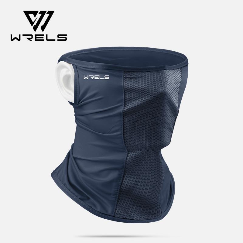 WRELS Ice Silk Sunscreen Mask Summer Sun Protection Breathable UV Resistant Windproof Uv Mask for Cycling Hiking Outdoor Sports