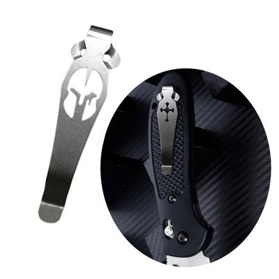 Titánová vrecková spona Nôž Spona na chrbát pása 2 otvory pre Spyderco Paramilitary 2 Para 3 C81 C10 C11 Yojimbo 2 Skladací nôž