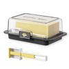 Butter and Cheese Portioning and Storage Box with Cutting Divider
