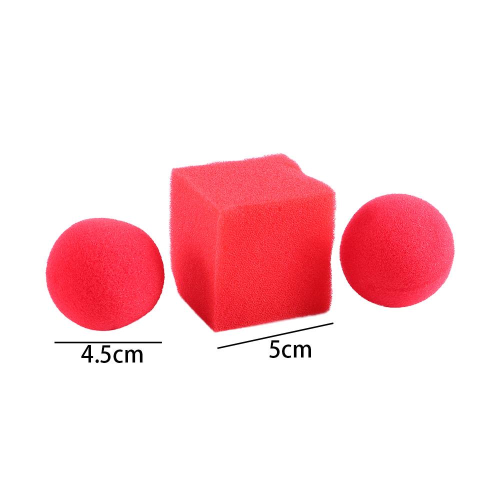 Tricks Square Sponges Sponge Magic Props Red Ball Magic Sponges Magic Tricks Magic Sponge Balls