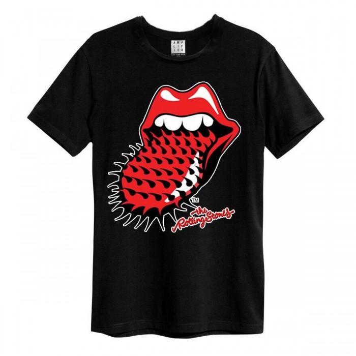 T-shirt amplificata unisex adulto 94/95 The Rolling Stones S nero