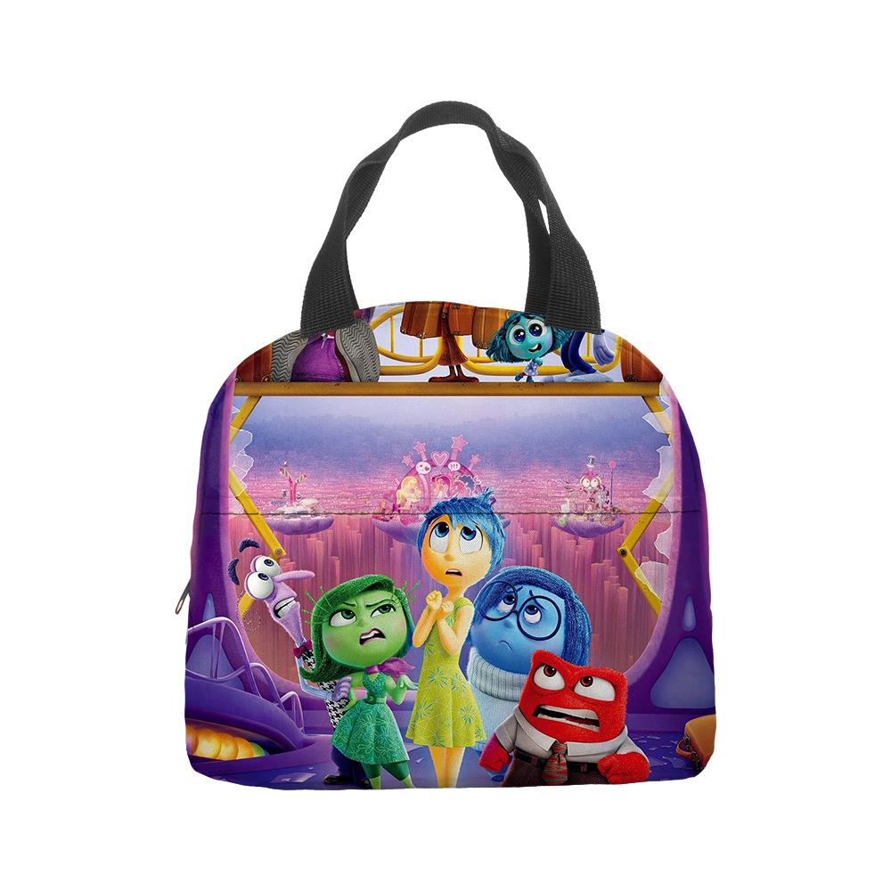 Mind Secret Service 2Inside Out 2 Plush Insulated Lunch Box Bag Portable Foil Ice Bag Picnic Bag