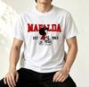 Mafalda Fan Geschenk T-Shirt Vintage Comic-Strip Hintergrund Grafik Unisex Weiche Baumwolle Rundhals Lässige Tägliche Oberteile