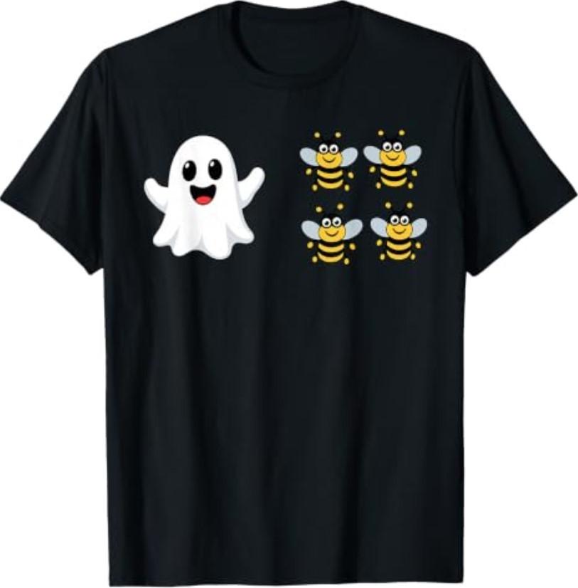 Koszula Boo Bees, Duchy Pszczoły, Boo 4 Pszczoły Zabawna Koszulka Halloweenowa T-Shirt